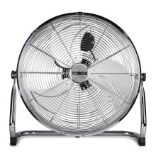 Tower 18 Inch Velocity Fan Chrome UK Plug