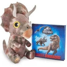 Kohl's Cares Jurassic World Triceratops dinosaur Book and Soft Plush