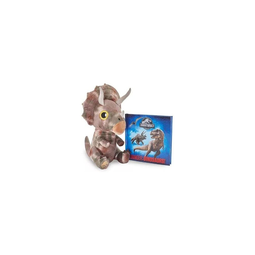 Disney Kohl's Cares Jurassic World Triceratops Dinosaur Book And Soft Plush