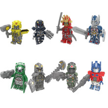 8pcs Transformers Optimus Bumblebee Megatron Minifigures Toys Building Blocks