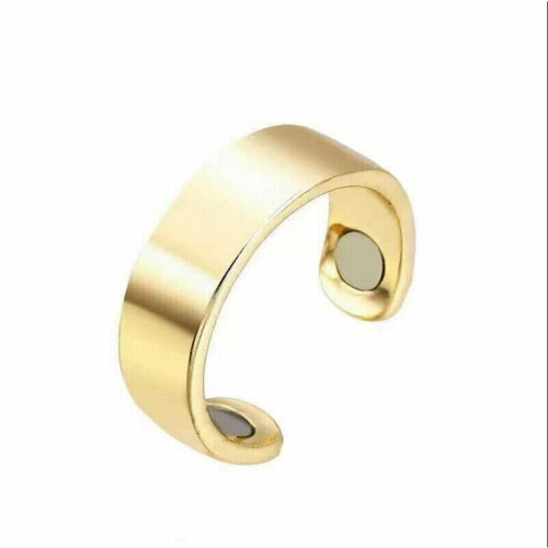 (Gold) Apolloostory Lymphatic Drainage Therapeutic Magnetic Ring
