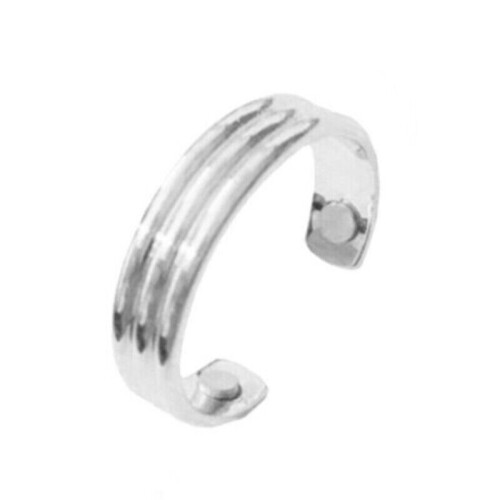 (Embossing Silver) Apolloostory Lymphatic Drainage Therapeutic Magnetic Ring
