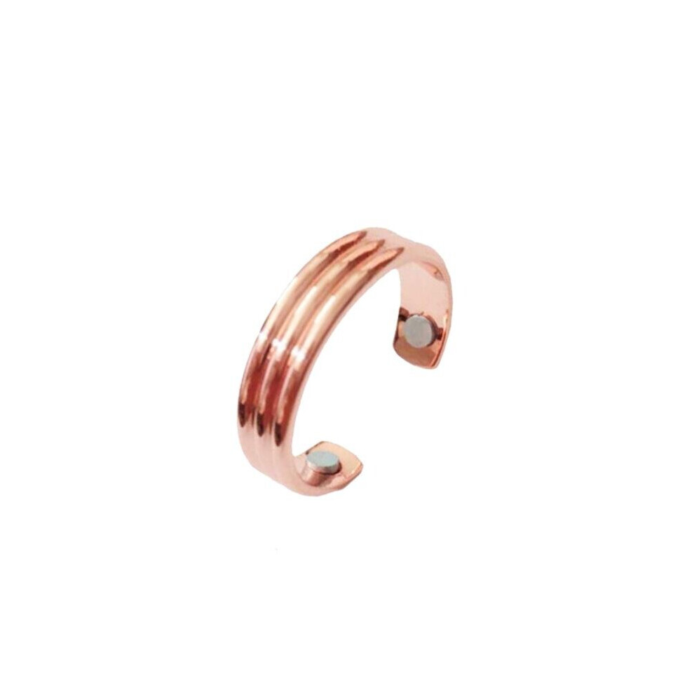 (Embossing Rose Gold) Apolloostory Lymphatic Drainage Therapeutic Magnetic Ring