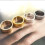 (Embossing Silver) Apolloostory Lymphatic Drainage Therapeutic Magnetic Ring 6