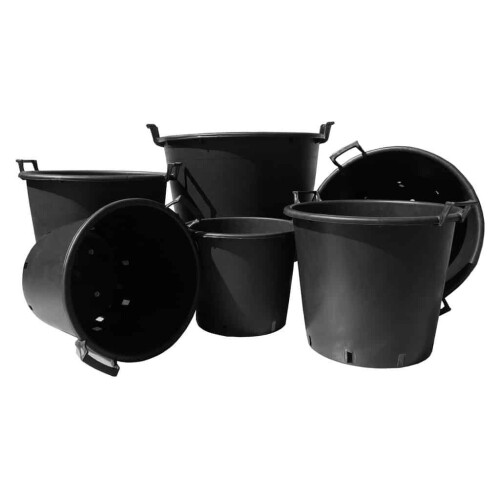 Elixir Garden Supplies (50 Litre, 5) Elixir Gardens Large Pots with Handles