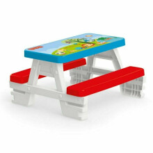 Dolu Fisher Price Kids Picnic Table Garden Role Play Seats 4 Age 2+