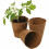 Round Fibre Growing Pots 8cm 48 Pack Seed Sowing Potting On Flowers 2