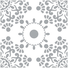 BIBURY Reusable Tile Stencil for Walls, Floors, Patios and Furniture