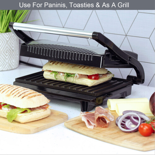 Quest Quest 34340 Compact Panini Press and Grill / Twin Non-Stick Plates 2