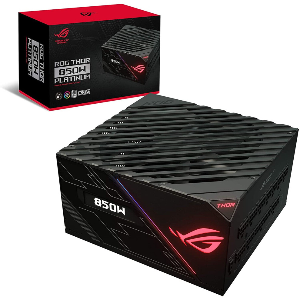Asus Rog Thor 850 Zertifiziertes 850W Vollmodulares Rgb-Netzteil Mit Livedash Oled-Panel 850W 80+ Platin-Netzteil-image