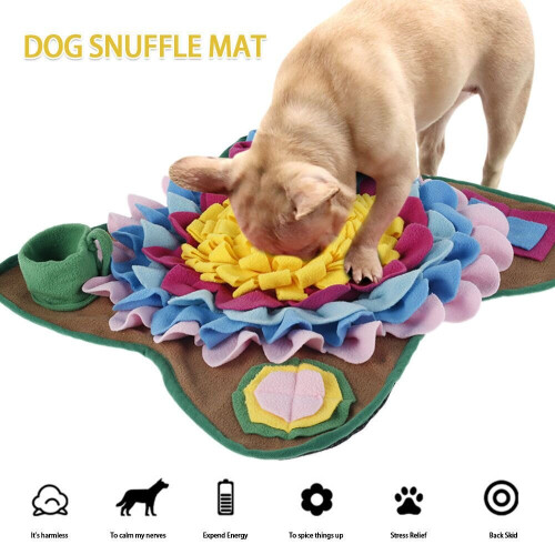 Pet Dog Snuffle Mat Μύτη μυρωδιά κατάρτισης Sniffing Pad αργό παιχνίδι παζλ σκύλου 1