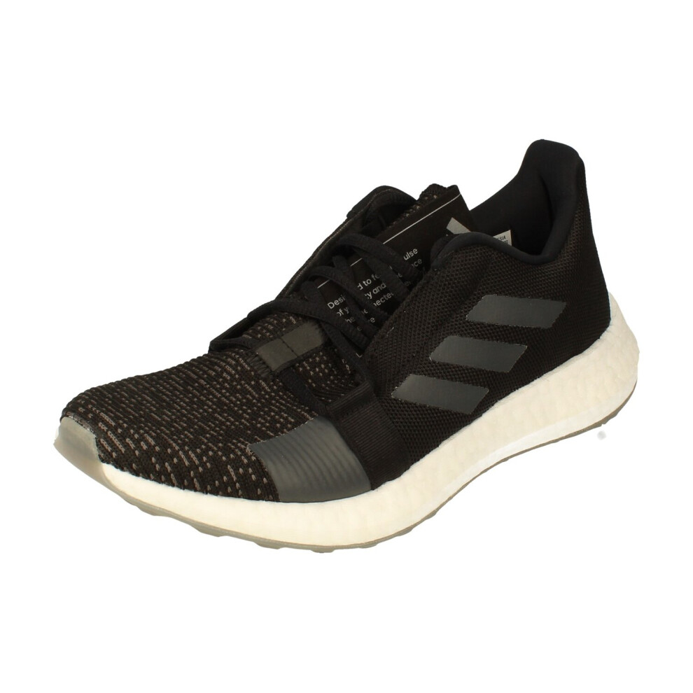 Adidas Senseboost Go Mens Running Trainers Sneakers (uk 6.5 us 7 eu 40, black grey white EG0960)