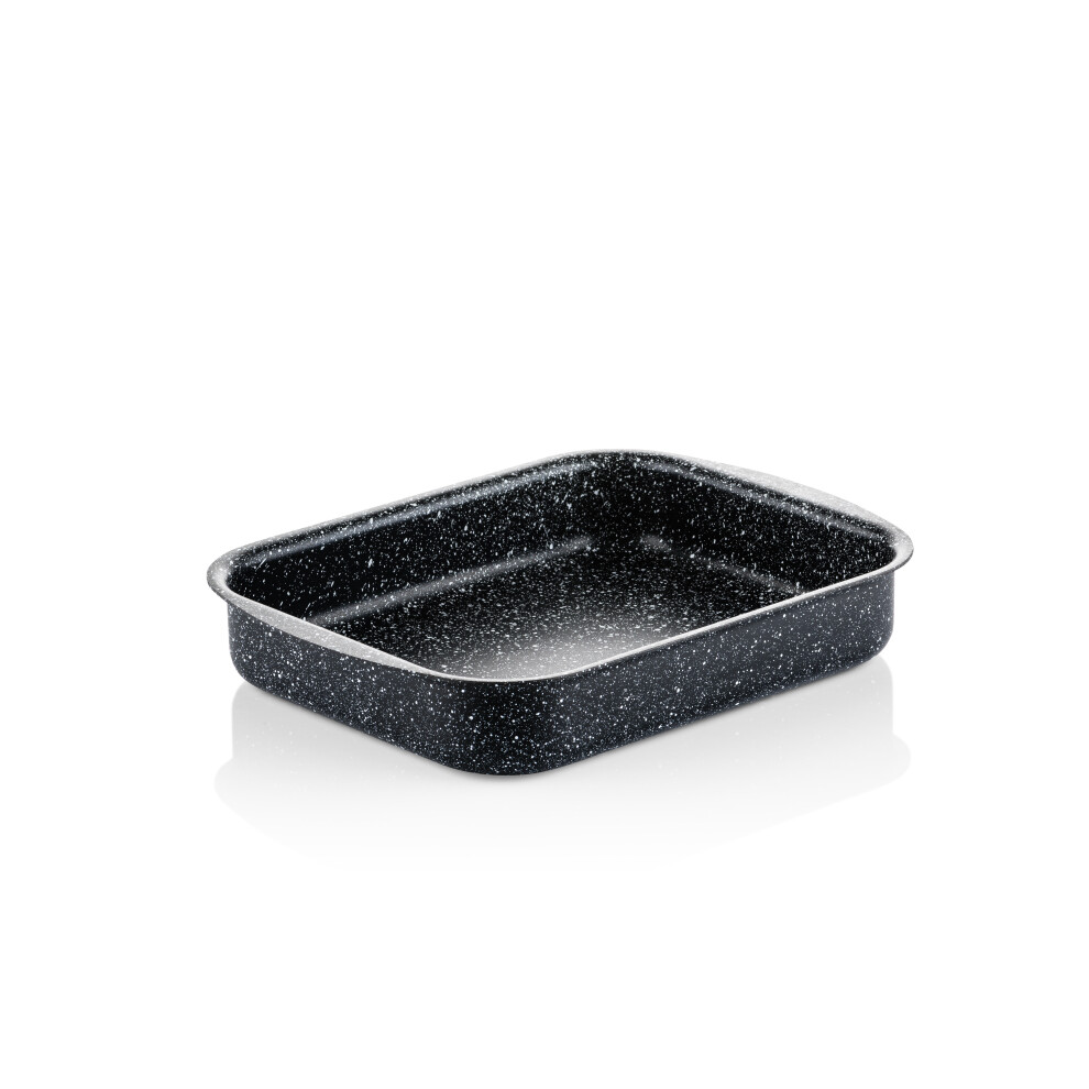 Westinghouse Non Stick Roasting Tin - Ã 25 cm Roasting Tray Oven Dish - Black Marble