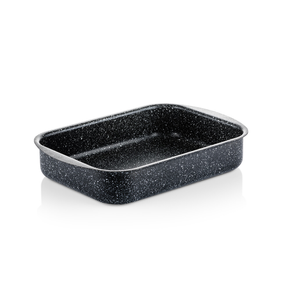 Westinghouse Non Stick Roasting Tin - Ã 30 cm Roasting Tray Oven Dish - Black Marble