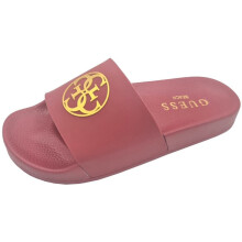 (4 UK 37 EU 6.5 US) Guess 4G Logo Autumn Spice Womens Beach Summer Flip Flops