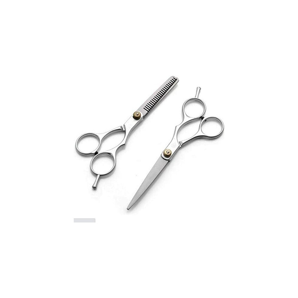 2x Hair Cutting & Thinning Hairdresser's Scissors Set Barber Hair Care