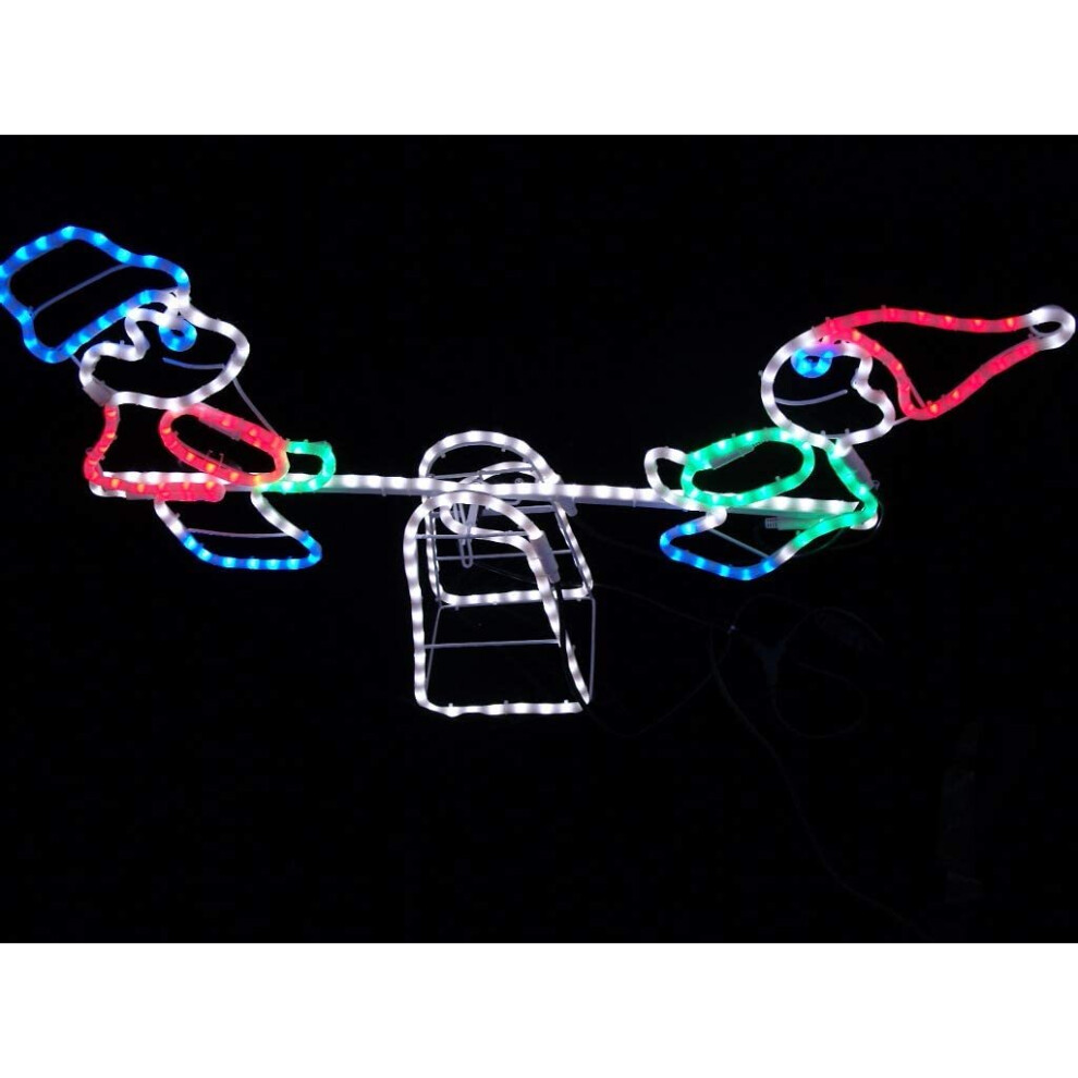 See-Saw Light Silhouette LED Lights Waterproof IndoorOutdoor Christmas