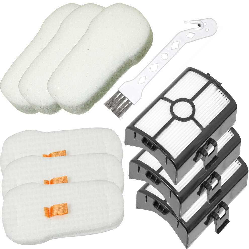 Spares2go Filter Kit X 3 For Shark Hz500 Hz500ukt Foam Felt Motor Hepa Allergen