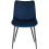 2X Luxury Velvet Blue Dining Reception Restaurant Chairs Best 2