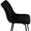 2X Luxury Velvet Dining Reception Restaurant Black Chairs Best 4