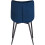 2X Luxury Velvet Blue Dining Reception Restaurant Chairs Best 3