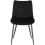 2X Luxury Velvet Dining Reception Restaurant Black Chairs Best 3