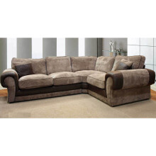 (Brown & Coffee, Right Hand Facing) Portland 4 Seater Large Corner Sofa