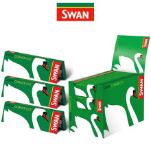 1200x SWAN GREEN Rizla Cut Corner ROLLING Papers Tobacco Cig Filter UK