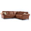 (Tan Brown) Oakland Large Leather Corner Sofa - 2 Colours 1