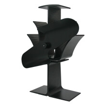 Lincsfire SFAN-2 2-Blade Heat-Powered Stove Fan - Eco-Friendly Quiet Warm Air Circulation for Wood Burners
