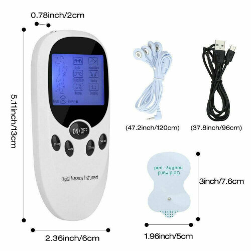 Tens Machine Unit Electrical Massager Pulse Muscle Stimulator Back 1
