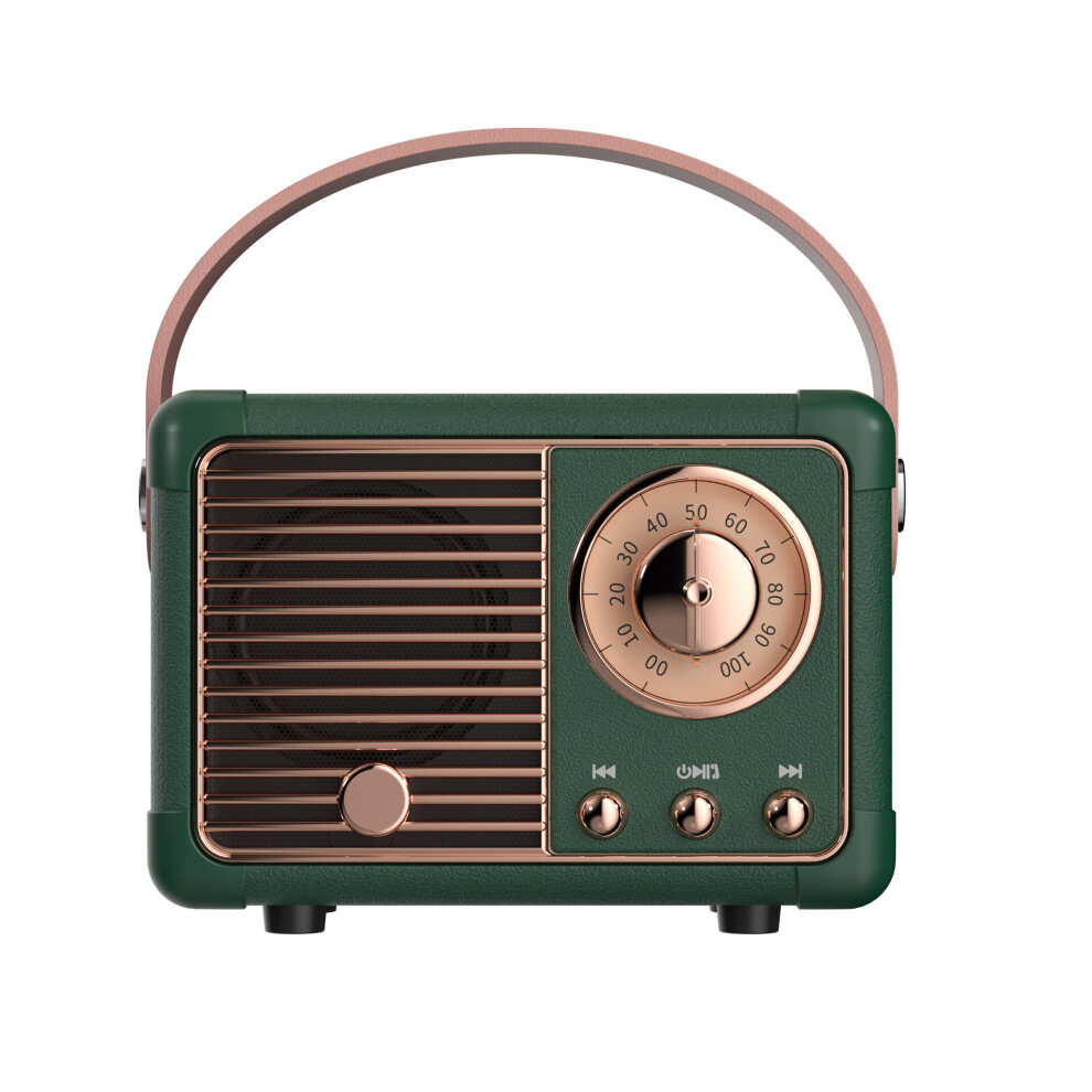(Green) Retro Bluetooth Speaker Hm11 Classical Retro Music Player Sound Stereo Portable Decoration Mini Speakers Travel Music Player Green 9331791068094