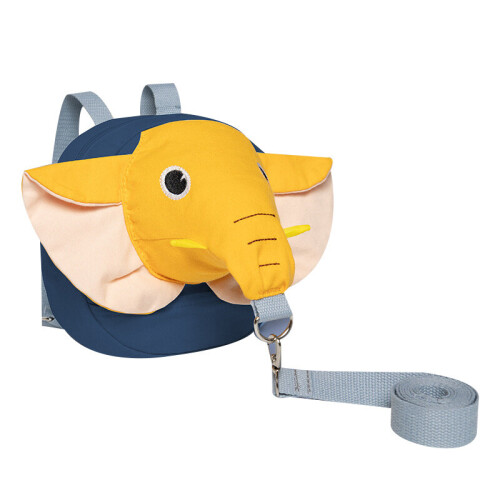 (yellow) Cute Elephant Backpack With Anti-Lost Rope