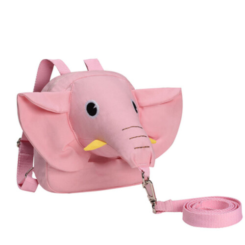 (pink) Cute Elephant Backpack With Anti-Lost Rope