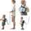 (purple) Cute Elephant Backpack With Anti-Lost Rope 3