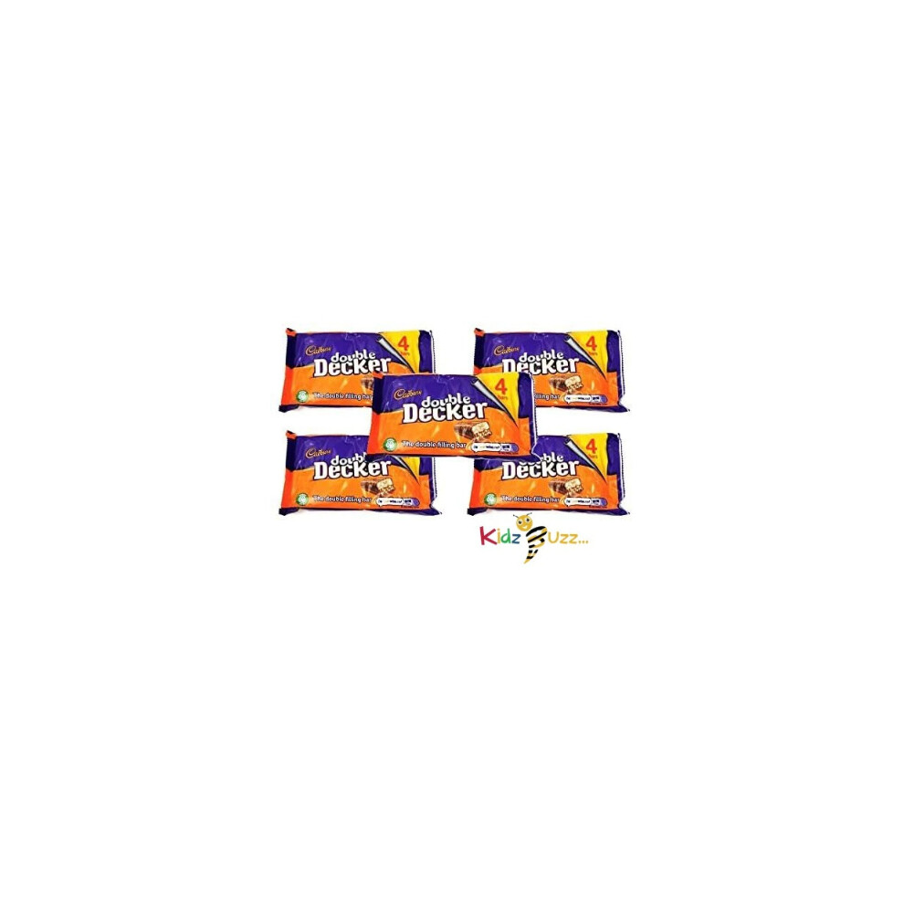 Cadbury  Decker 4 Bars Multipack Double Filling Bar 149.2g (Pack of 5)