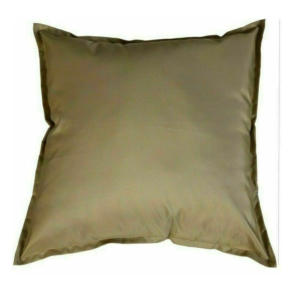 (Beige, 24 inch X 24inch) New "WATERPROOF" Outdoor Cushion Cover For Garden Furniture Cushions Seat Bench