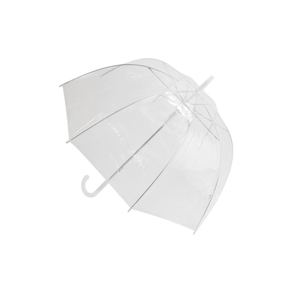 Susino Crystal Clear See Through Dome Rain Umbrella