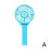 Ranpo (Blue) 3 Modes Portable Folding Desk Fan Mini Hand-held Cooler Cooling USB Rechargeable 1