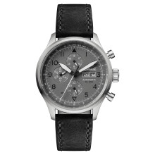 (Grey) Ingersoll Men's The Bateman Quartz Watch with Leather Strap