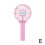 Ranpo (Pink) 3 Modes Portable Folding Desk Fan Mini Hand-held Cooler Cooling USB Rechargeable 1