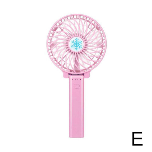 Ranpo (Pink) 3 Modes Portable Folding Desk Fan Mini Hand-held Cooler Cooling USB Rechargeable