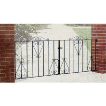 (2438mm GAP x 914mm High) Classic Budget Scroll Metal Driveway Gates
