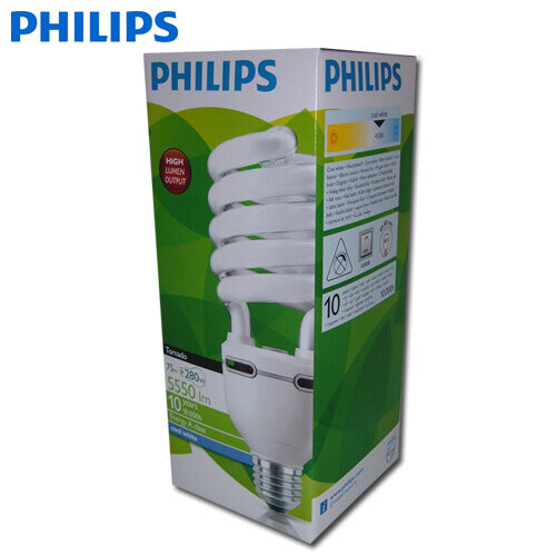 Philips Philips Tornado 75W (280W) E40 Energy Saving Bulb 4100K Cool White 2