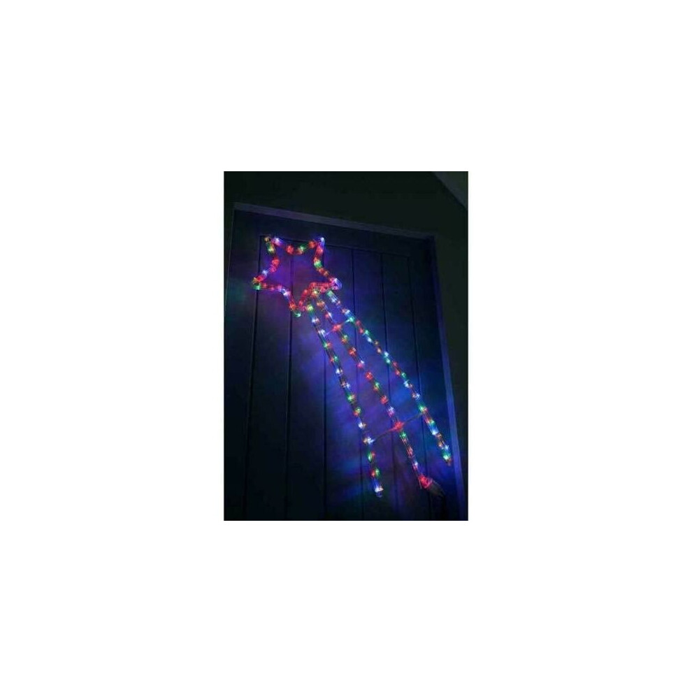 Christmas Rope Shooting Star LED Lit Waterproof IndoorOutdoor Lighting