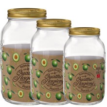(250ml) 4 x Bormioli Rocco Food Preserve Jars + Screw Lid
