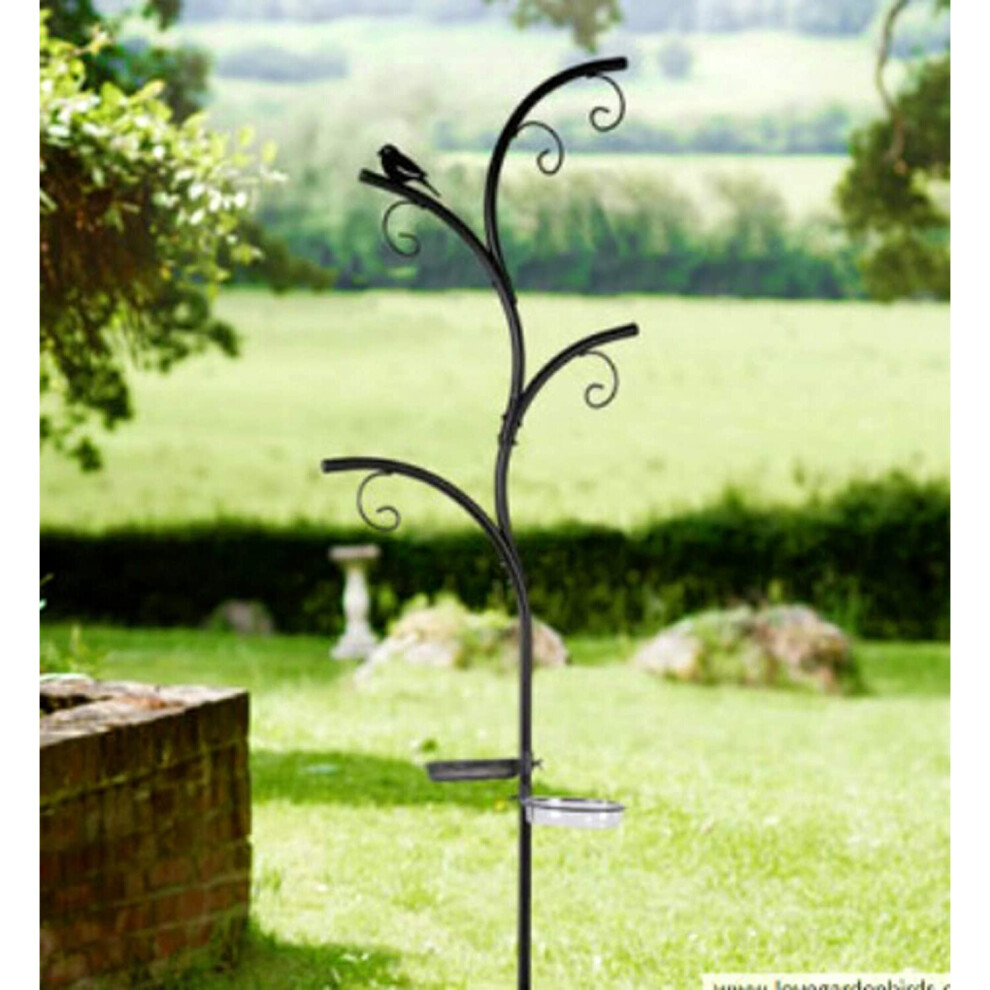 Garden Bird Feeding Station for Hanging Bird Feeders Hooks / Branches