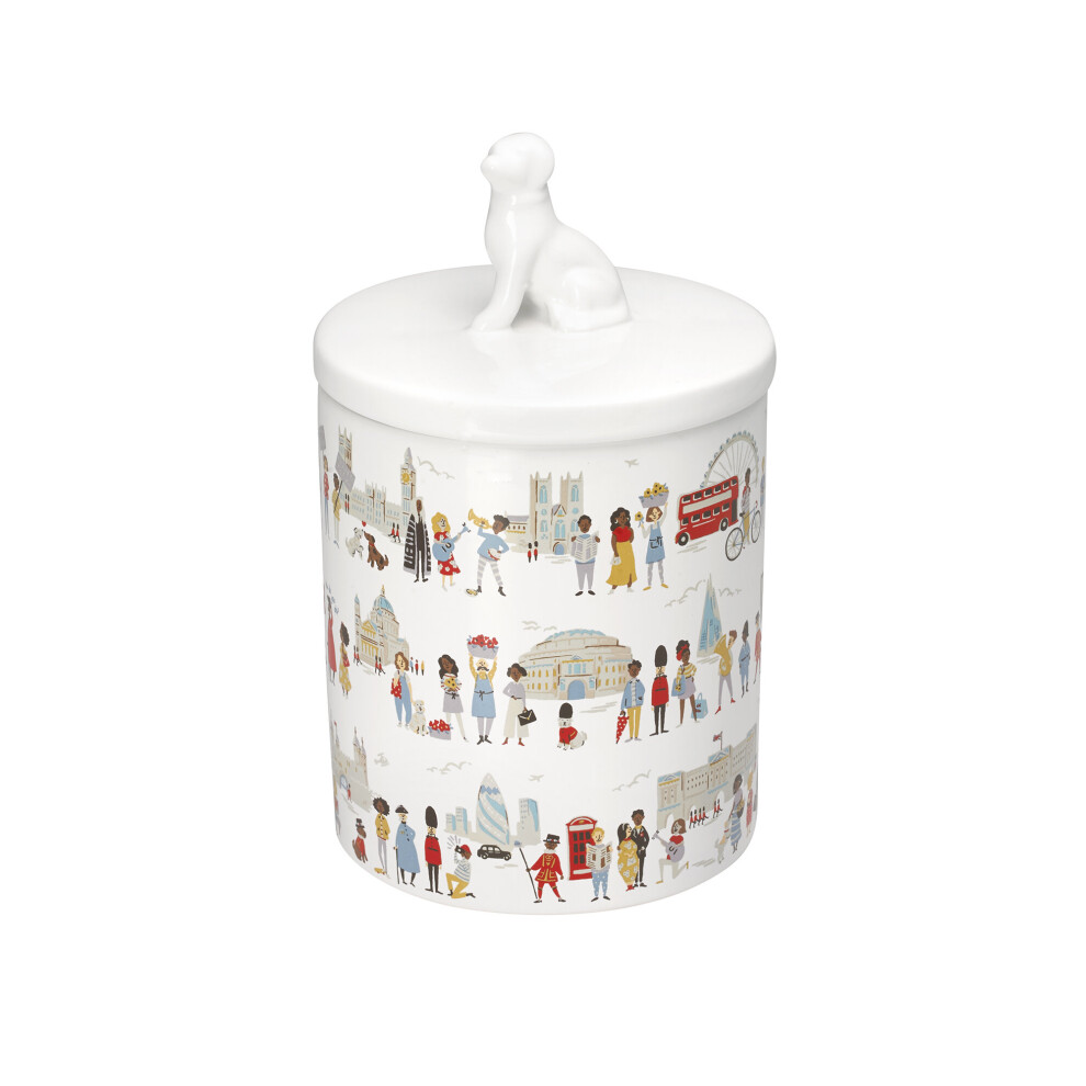 Cath Kidston Ceramic Treat Storage Cannister Jar, Jubilee Print