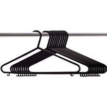 (Pack of: 25) Plastic Clothes Hangers Adult Coat Hangers.