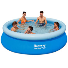 244cm x 66cm Swimming Inflatable Family Pool Garden Outdoor Best